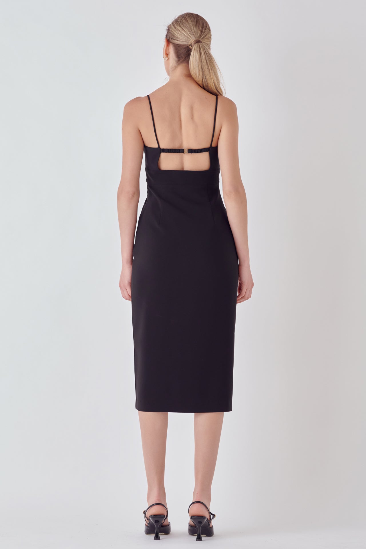 ENDLESS ROSE - Strappy Midi Pencil Dress - DRESSES available at Objectrare