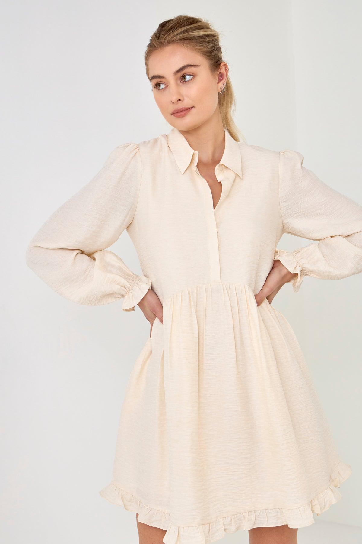 Collared Button Down Dress