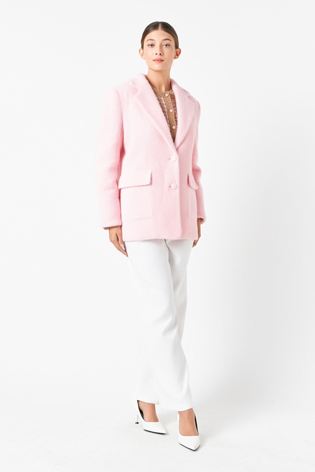 ENDLESS ROSE - Soft Buttoned Blazer - JACKETS available at Objectrare