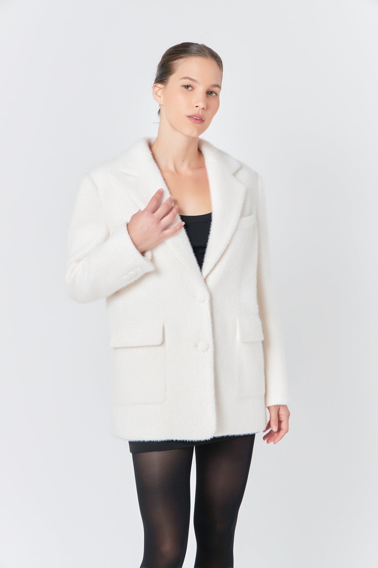 ENDLESS ROSE - Soft Buttoned Blazer - JACKETS available at Objectrare