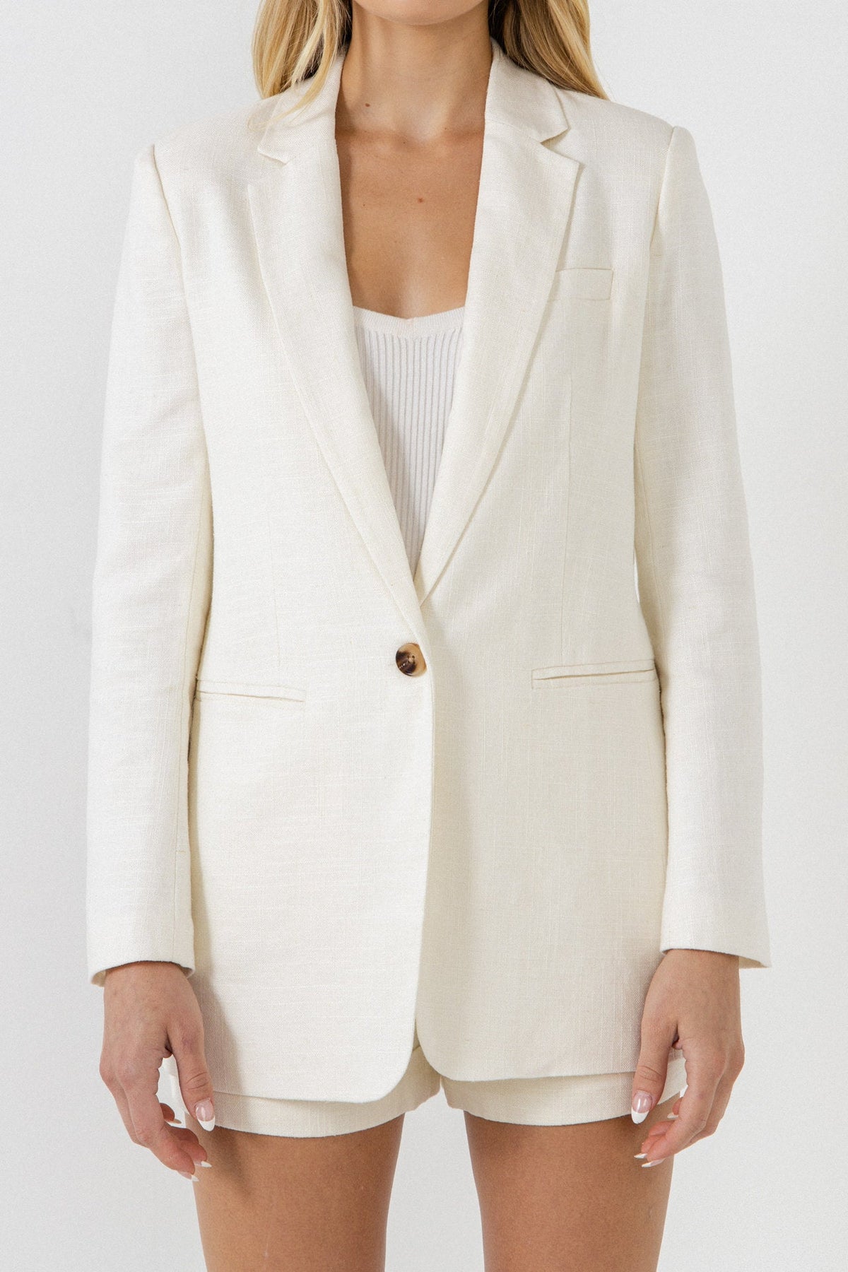 ENDLESS ROSE - Linen Blazer - BLAZERS available at Objectrare