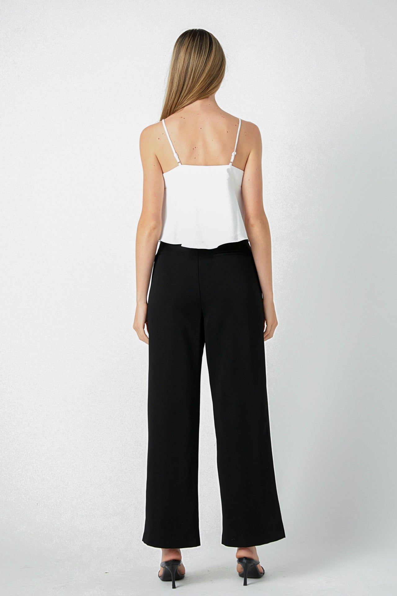 ENDLESS ROSE - Corsage Bow Flowy Top - TOPS available at Objectrare