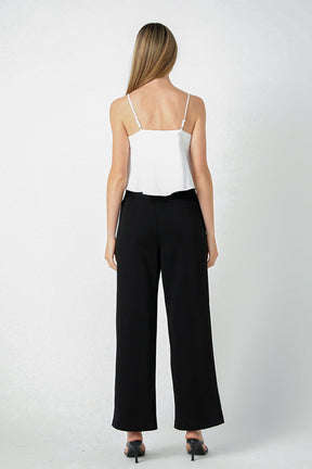 ENDLESS ROSE - Corsage Bow Flowy Top - TOPS available at Objectrare