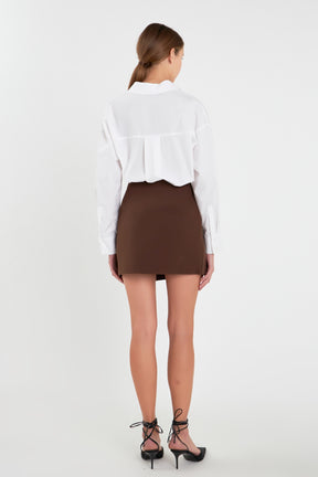 ENDLESS ROSE - Corsage Mini Skirt - SKIRTS available at Objectrare