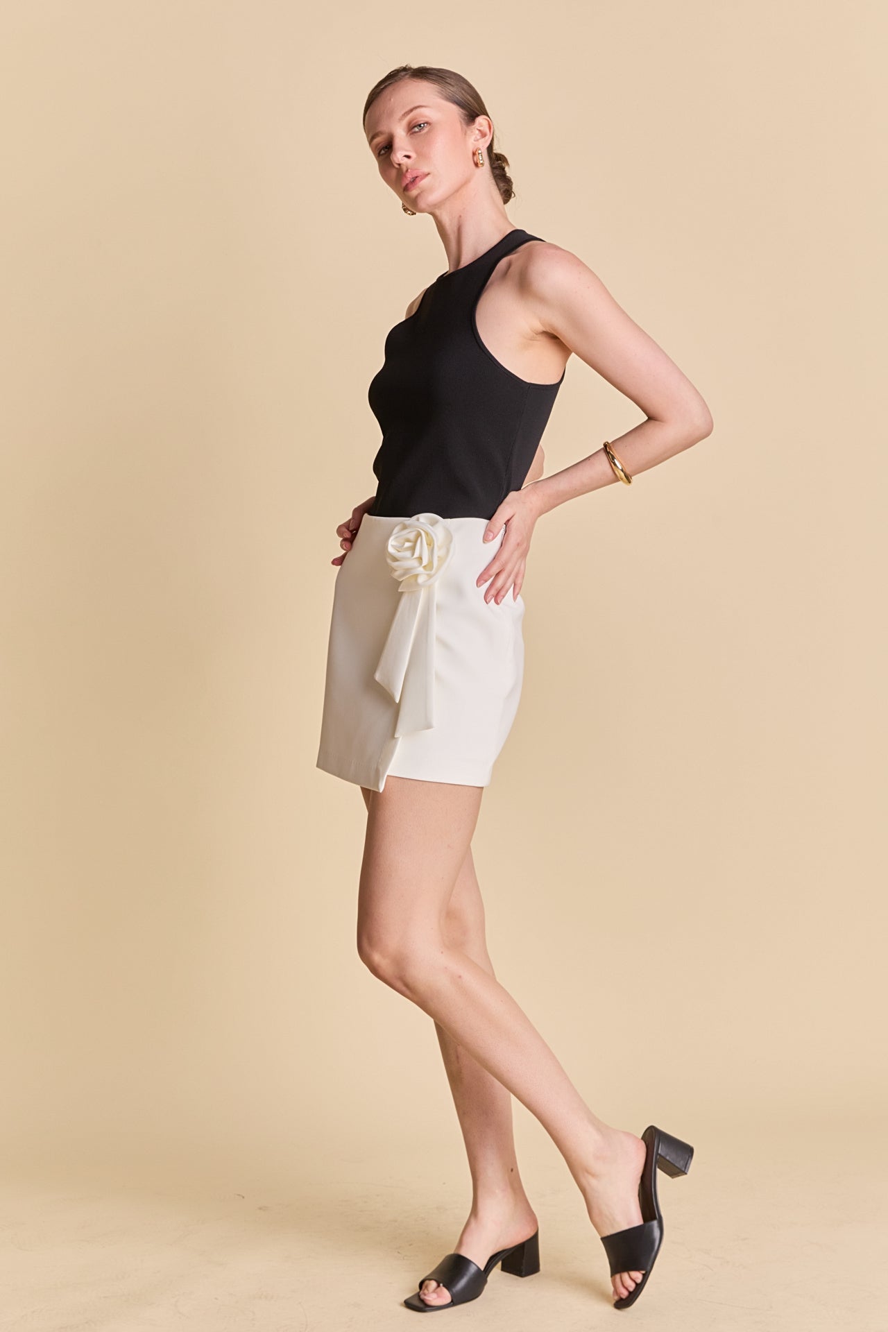 ENDLESS ROSE - Corsage Mini Skirt - SKIRTS available at Objectrare