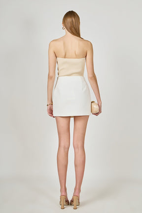ENDLESS ROSE - Corsage Mini Skirt - SKIRTS available at Objectrare