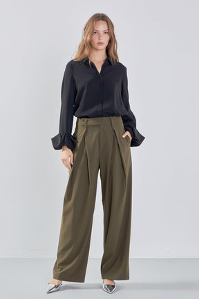 ENDLESS ROSE - Bubble Accent Dress Shirt - SHIRTS & BLOUSES available at Objectrare