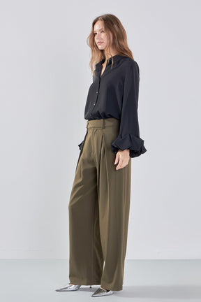 ENDLESS ROSE - Bubble Accent Dress Shirt - SHIRTS & BLOUSES available at Objectrare
