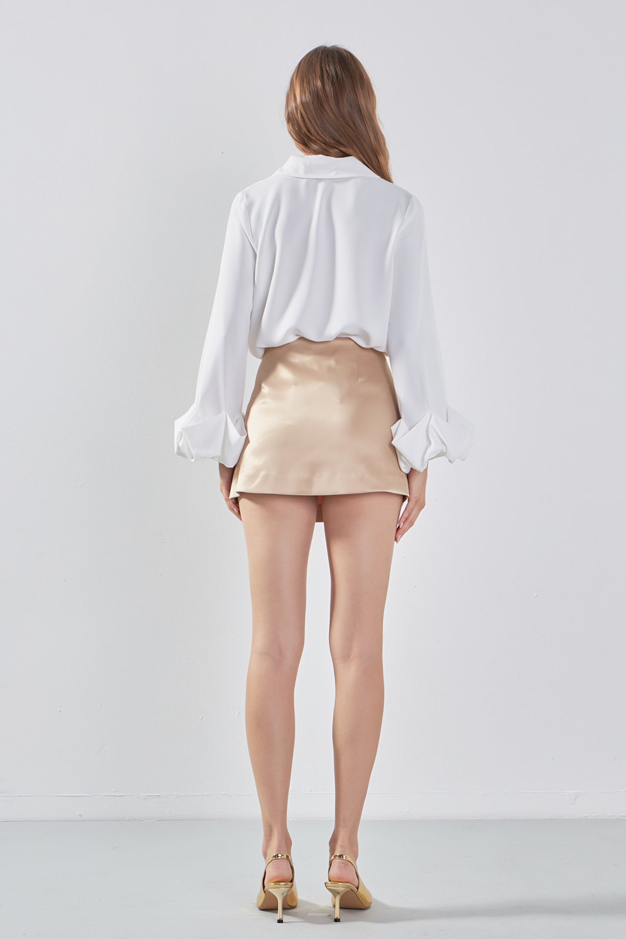 ENDLESS ROSE - Bubble Accent Dress Shirt - SHIRTS & BLOUSES available at Objectrare