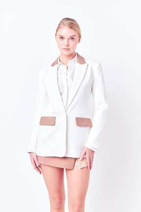 ENDLESS ROSE - Color Block Blazer - BLAZERS available at Objectrare