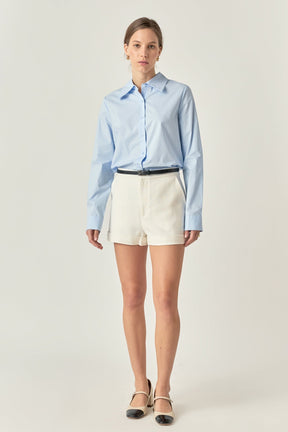 Accent Collar Poplin Dress Shirt