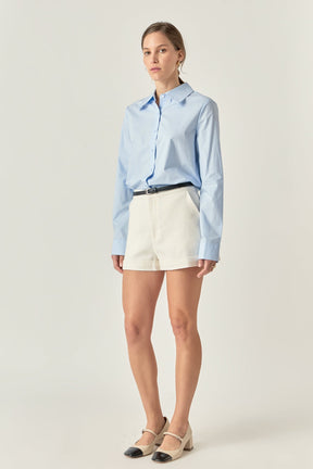Accent Collar Poplin Dress Shirt