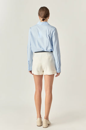 Accent Collar Poplin Dress Shirt