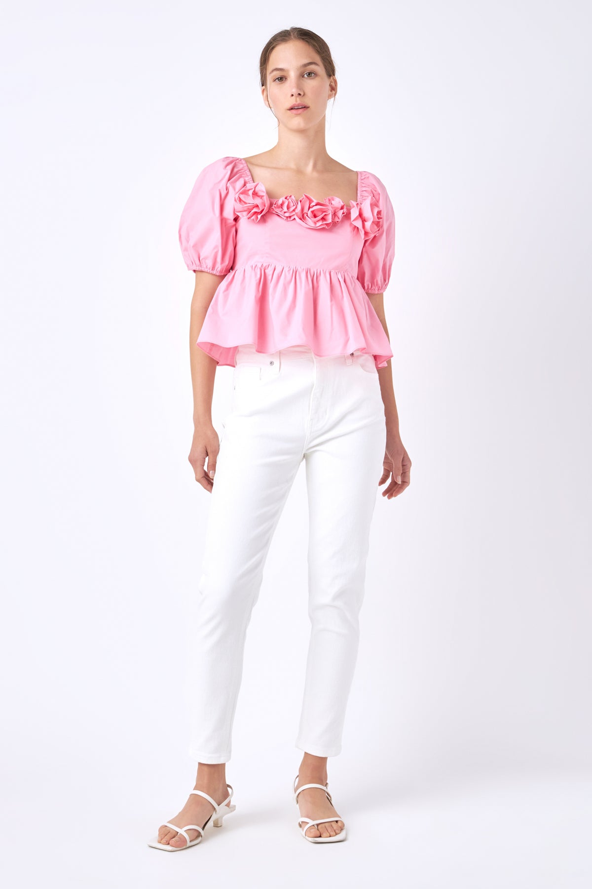 ENGLISH FACTORY - Poplin Corsage Top - TOPS available at Objectrare
