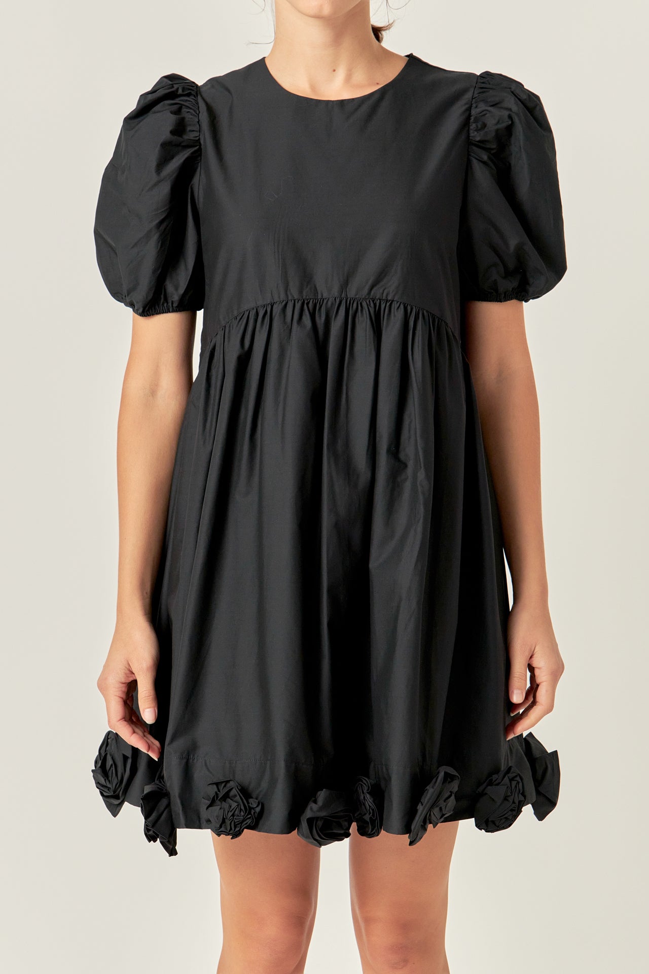 ENGLISH FACTORY - Poplin Corsage Mini Dress - DRESSES available at Objectrare