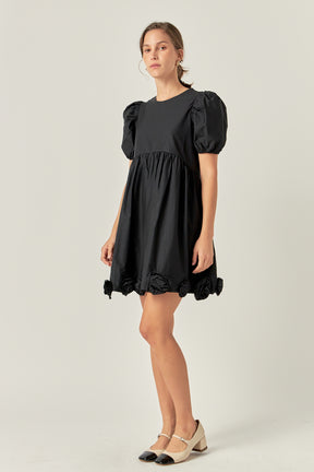 ENGLISH FACTORY - Poplin Corsage Mini Dress - DRESSES available at Objectrare