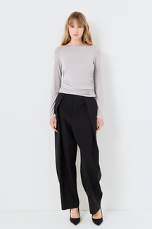 Draped Ruched Top
