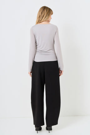 Draped Ruched Top