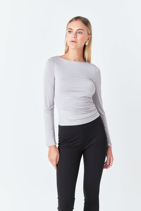 ENDLESS ROSE - Draped Ruched Top - TOPS available at Objectrare