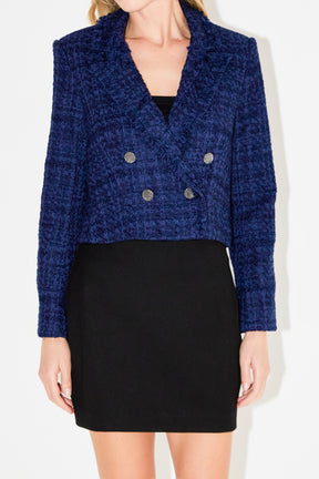 ENDLESS ROSE - Boucle Tweed Double Breast Jacket - JACKETS available at Objectrare