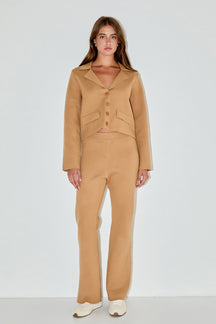 ENDLESS ROSE - Knit Fitted Pants - PANTS available at Objectrare