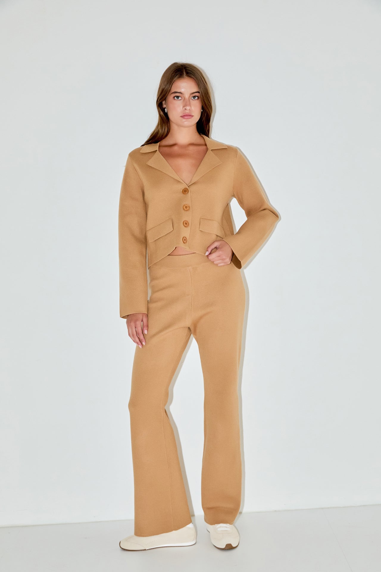 ENDLESS ROSE - Knit Fitted Pants - PANTS available at Objectrare