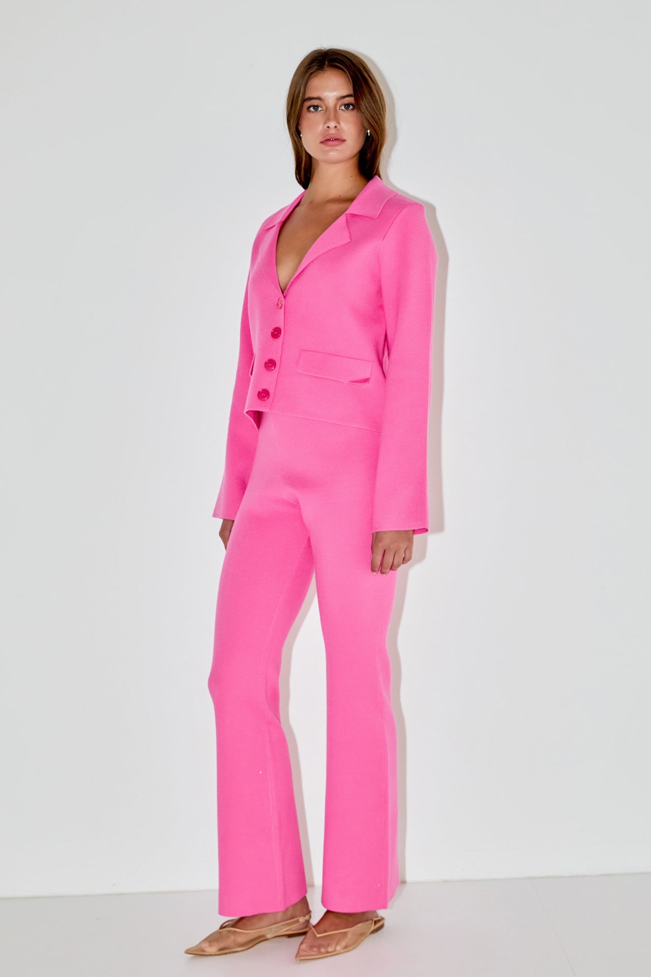 ENDLESS ROSE - Knit Fitted Pants - PANTS available at Objectrare