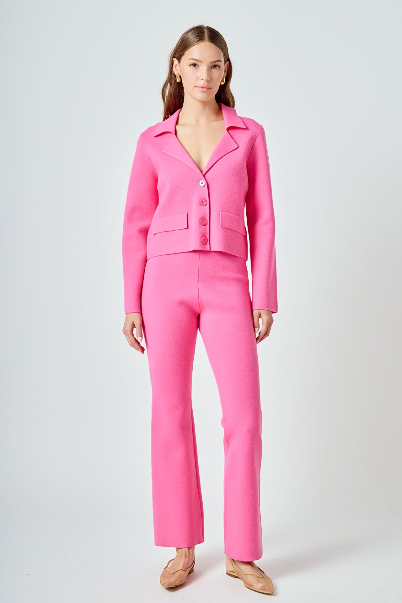 ENDLESS ROSE - Knit Fitted Pants - PANTS available at Objectrare