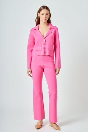 ENDLESS ROSE - Knit Fitted Pants - PANTS available at Objectrare