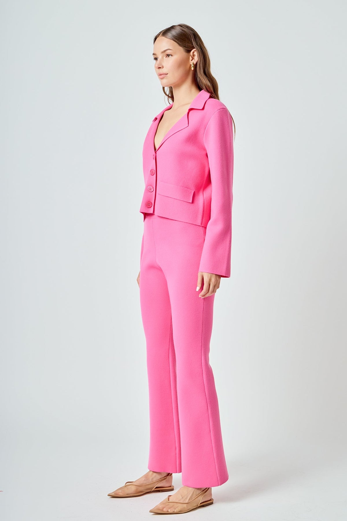 ENDLESS ROSE - Knit Fitted Pants - PANTS available at Objectrare