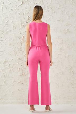 ENDLESS ROSE - Endless Rose - Knit Fitted Pants - PANTS available at Objectrare