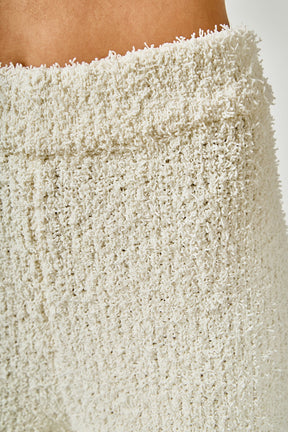 ENDLESS ROSE - Textured Fuzzy Knit Pants - PANTS available at Objectrare