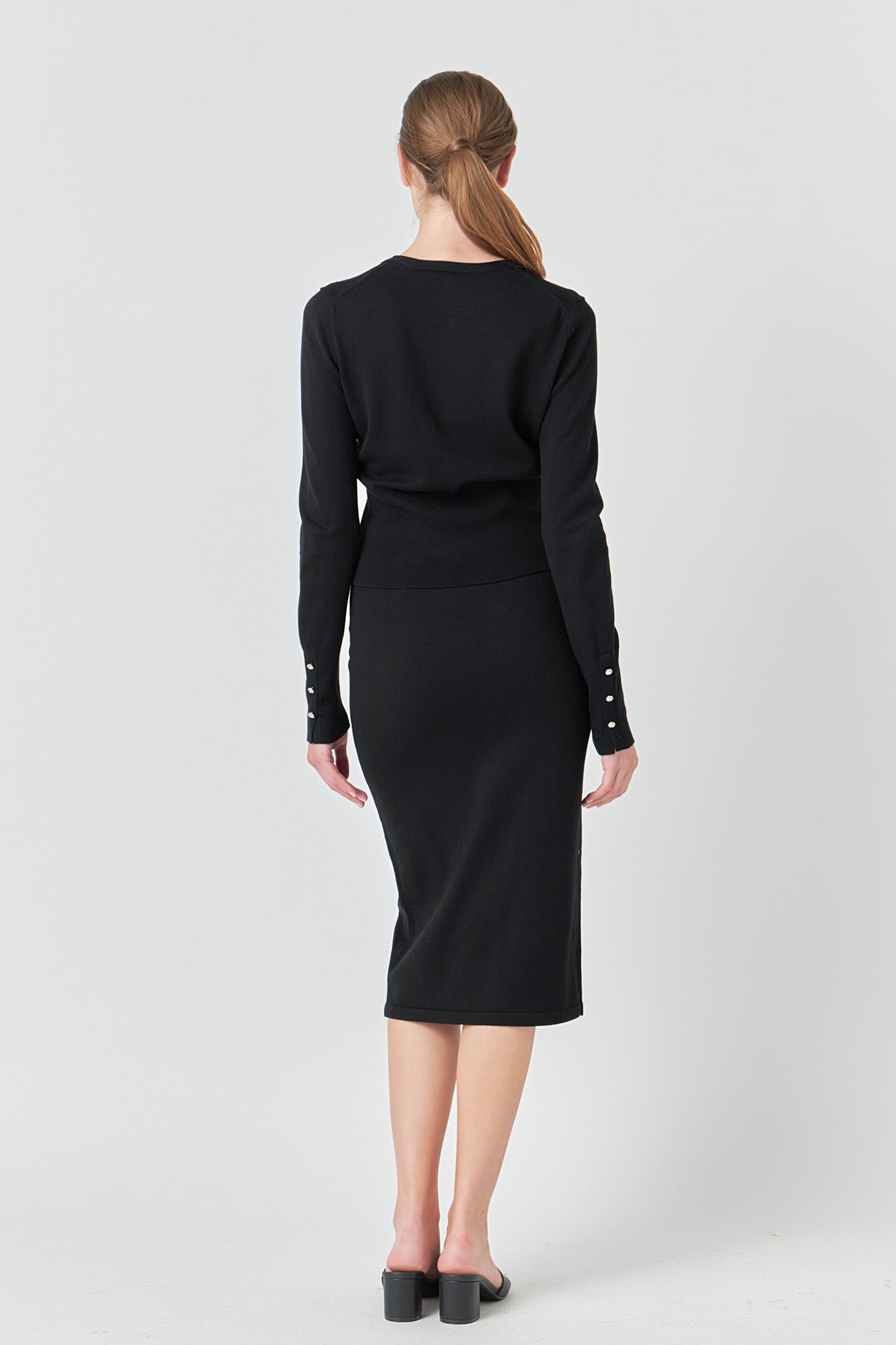 ENDLESS ROSE - Knit Midi Skirt - SKIRTS available at Objectrare