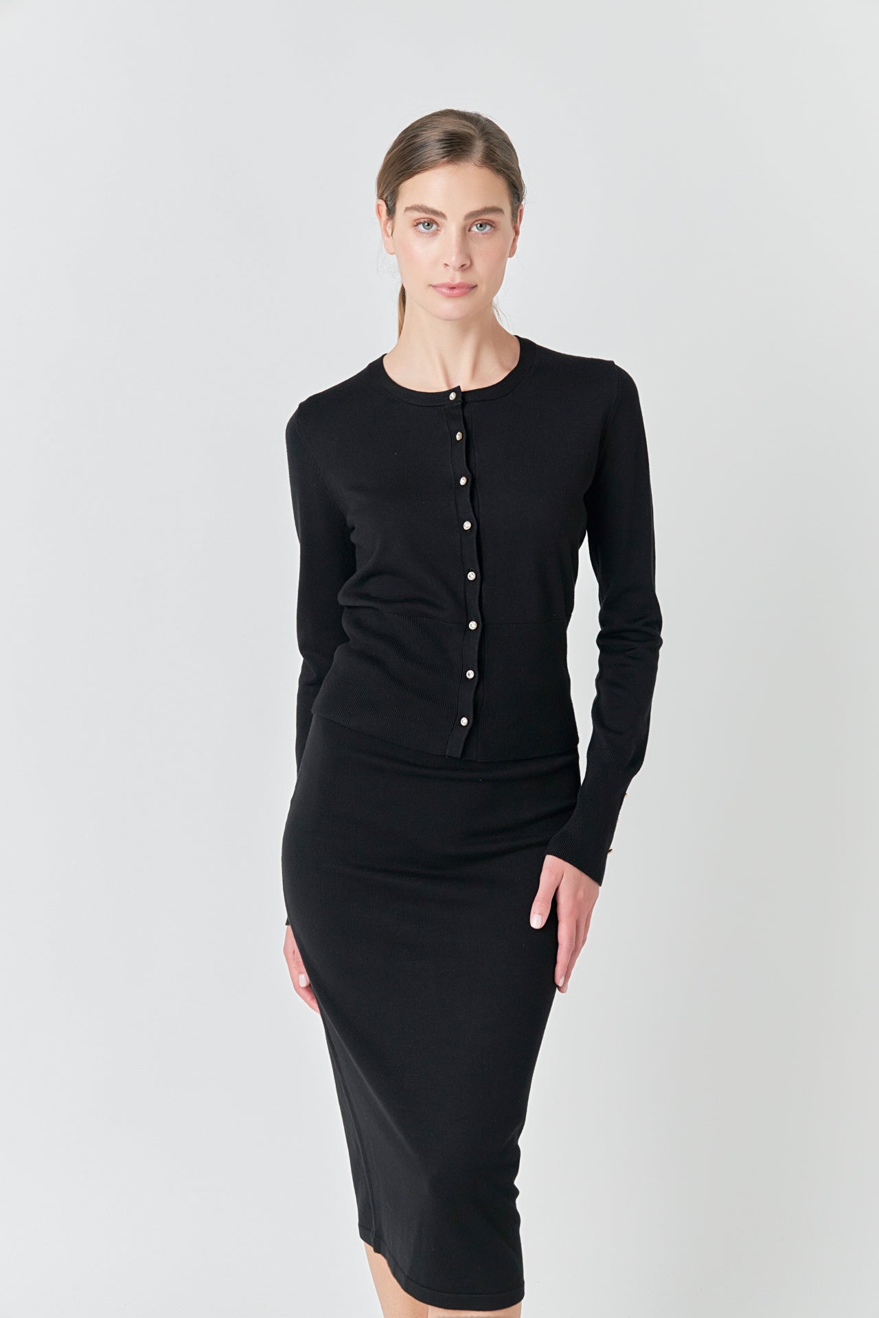 ENDLESS ROSE - Knit Midi Skirt - SKIRTS available at Objectrare