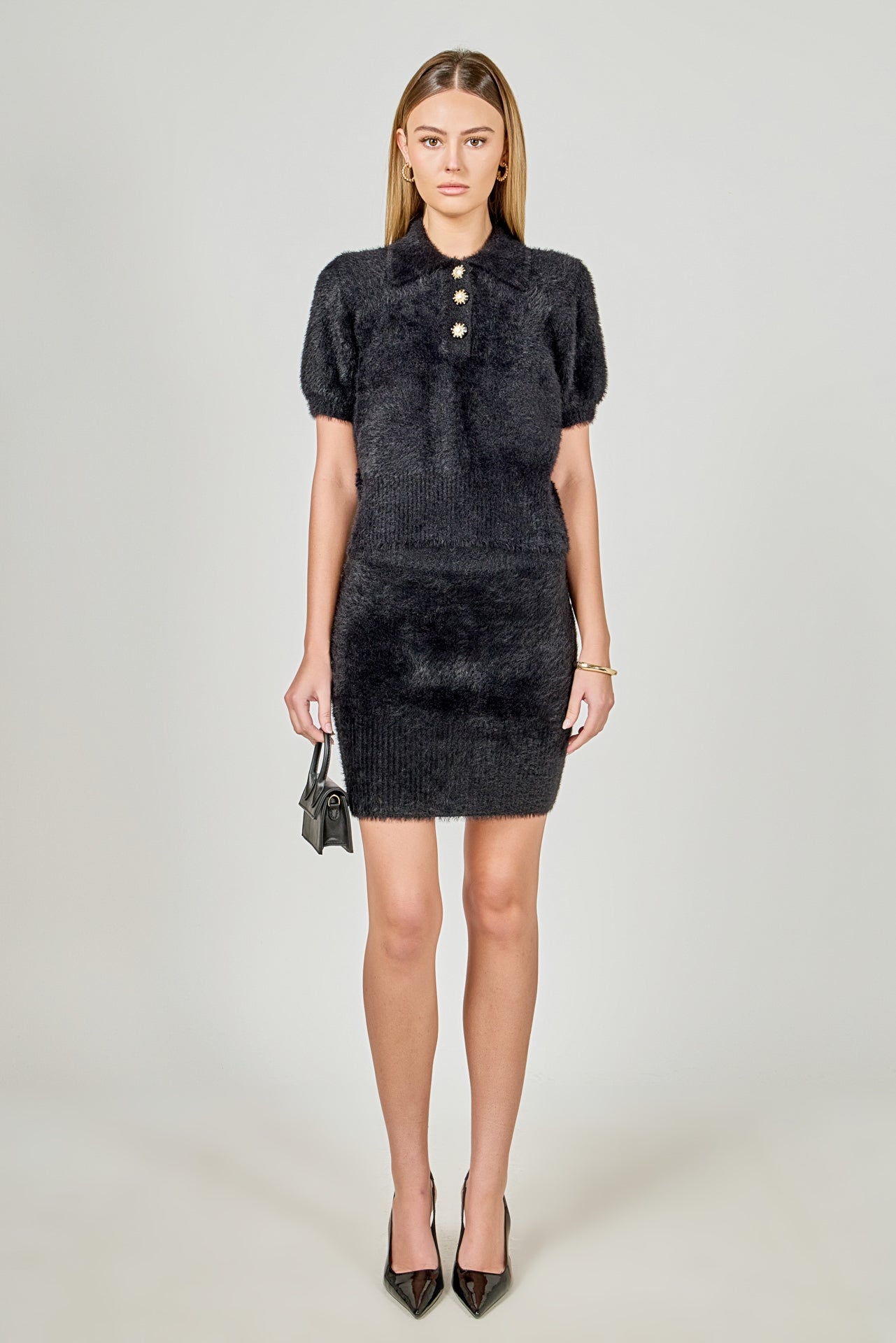 ENDLESS ROSE - Fuzzy Mini Skirt - SKIRTS available at Objectrare