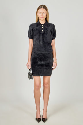 ENDLESS ROSE - Fuzzy Mini Skirt - SKIRTS available at Objectrare