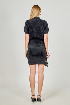 ENDLESS ROSE - Fuzzy Mini Skirt - SKIRTS available at Objectrare