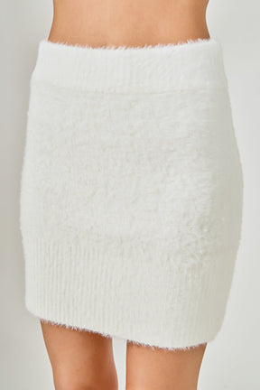 ENDLESS ROSE - Fuzzy Mini Skirt - SKIRTS available at Objectrare