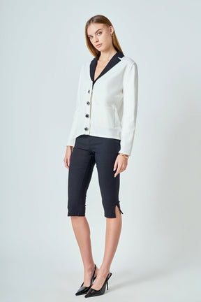 ENDLESS ROSE - Premium Jewel Knit Blazer Cardigan - SWEATERS & KNITS available at Objectrare