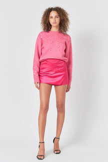 ENDLESS ROSE - Sequins Knit Sweater - SWEATERS & KNITS available at Objectrare