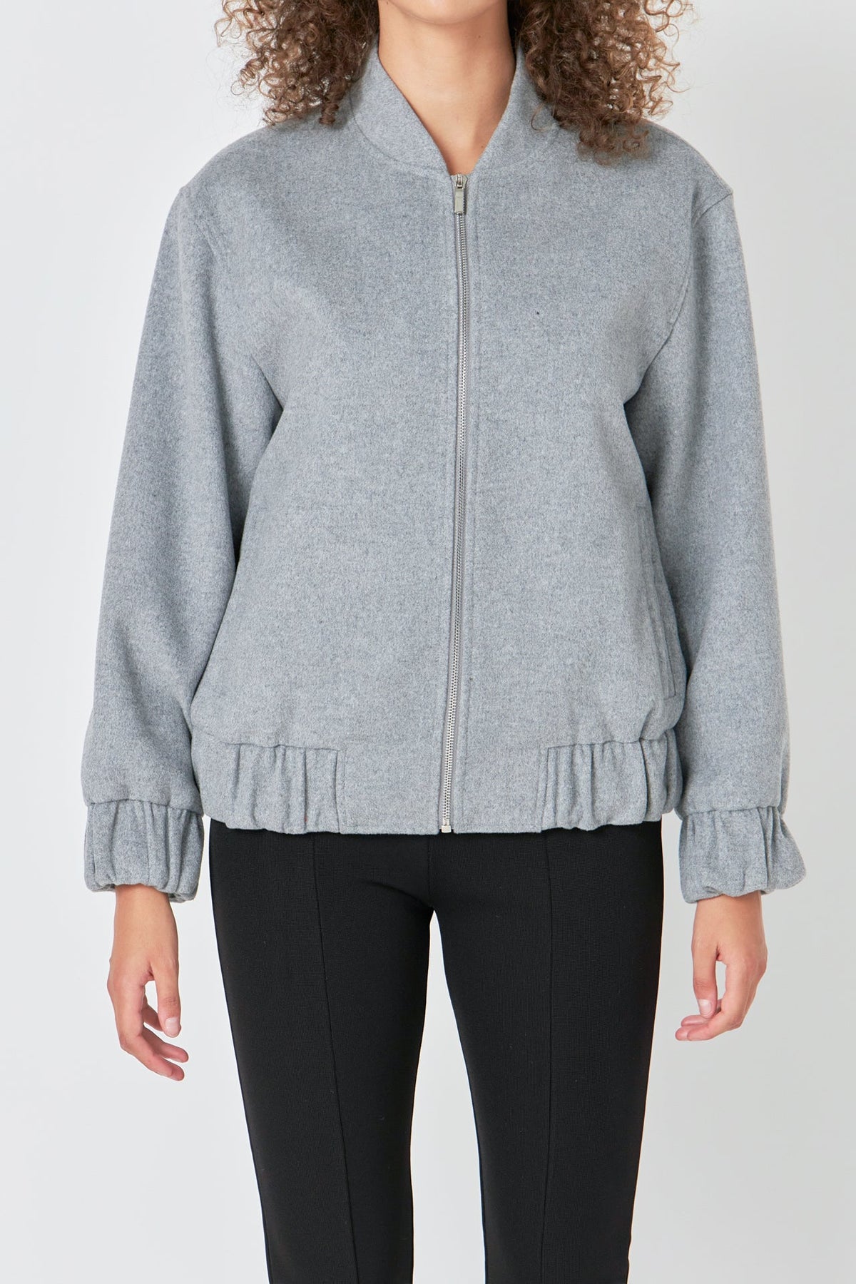 ENDLESS ROSE - Oversize Felt Varsity Bomber - JACKETS available at Objectrare