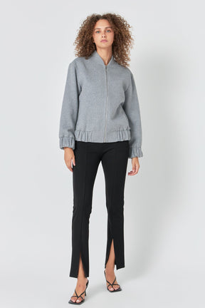 ENDLESS ROSE - Oversize Felt Varsity Bomber - JACKETS available at Objectrare
