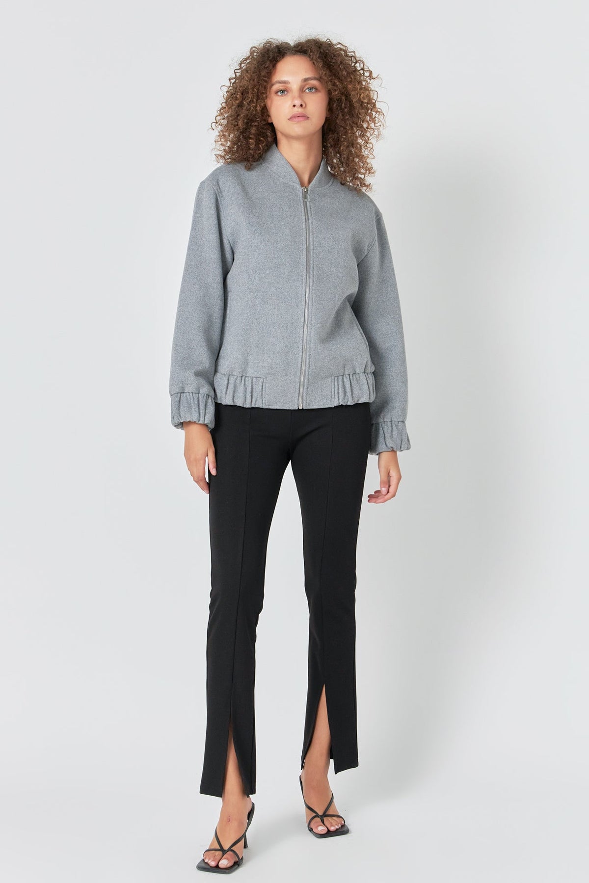 ENDLESS ROSE - Oversize Felt Varsity Bomber - JACKETS available at Objectrare
