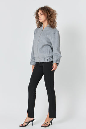 ENDLESS ROSE - Oversize Felt Varsity Bomber - JACKETS available at Objectrare