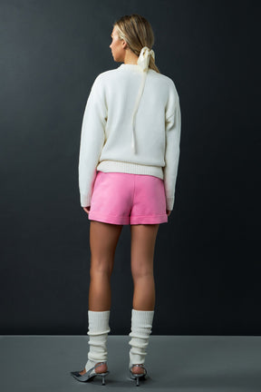 ENGLISH FACTORY - English Factory - Multicolor Heart Pom Sweater - SWEATERS & KNITS available at Objectrare