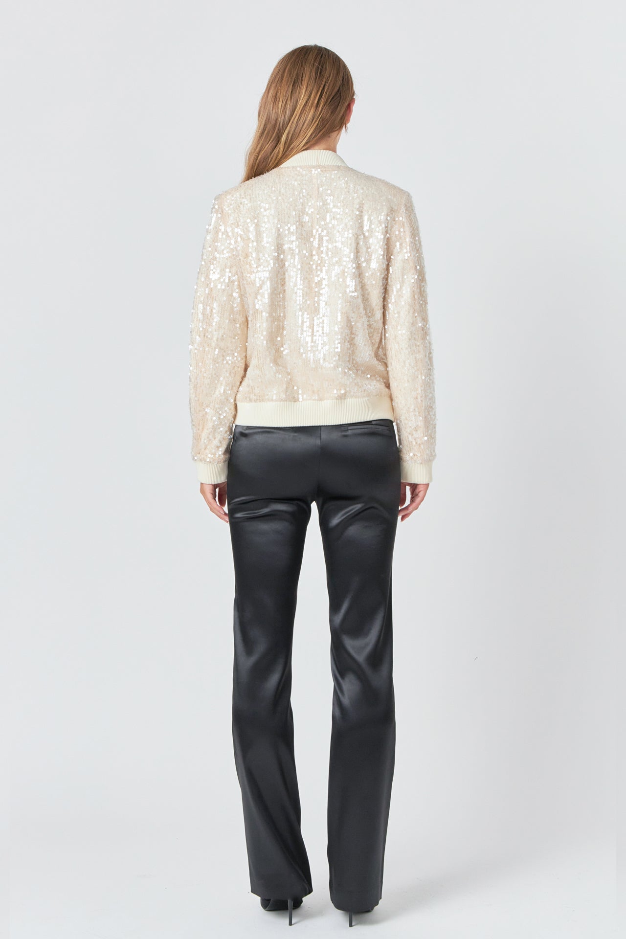 ENDLESS ROSE - Endless Rose - Sequins Bomber Jacket - OUTERWEAR available at Objectrare