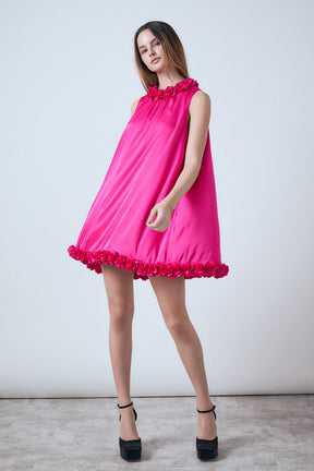 ENDLESS ROSE - Rosette Mini Dress - DRESSES available at Objectrare