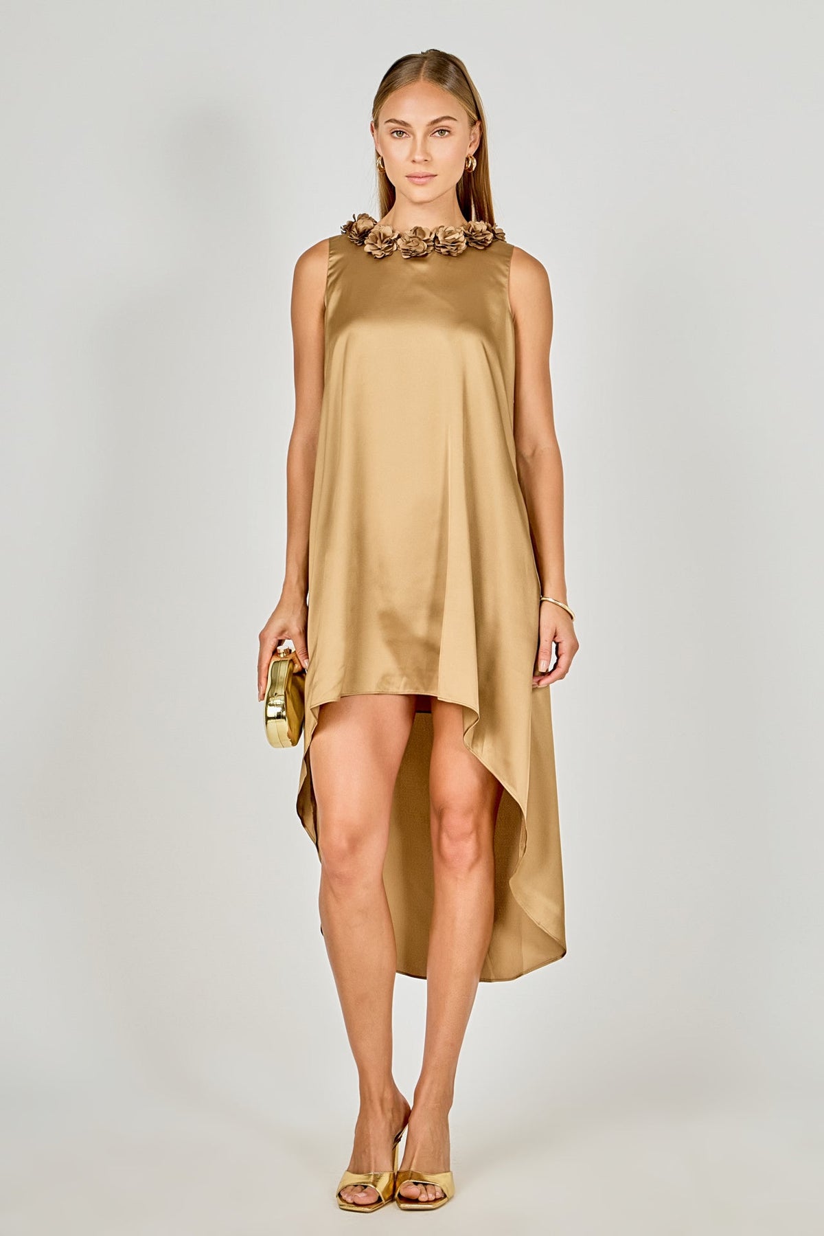 ENDLESS ROSE - Rosette Maxi Dress - DRESSES available at Objectrare