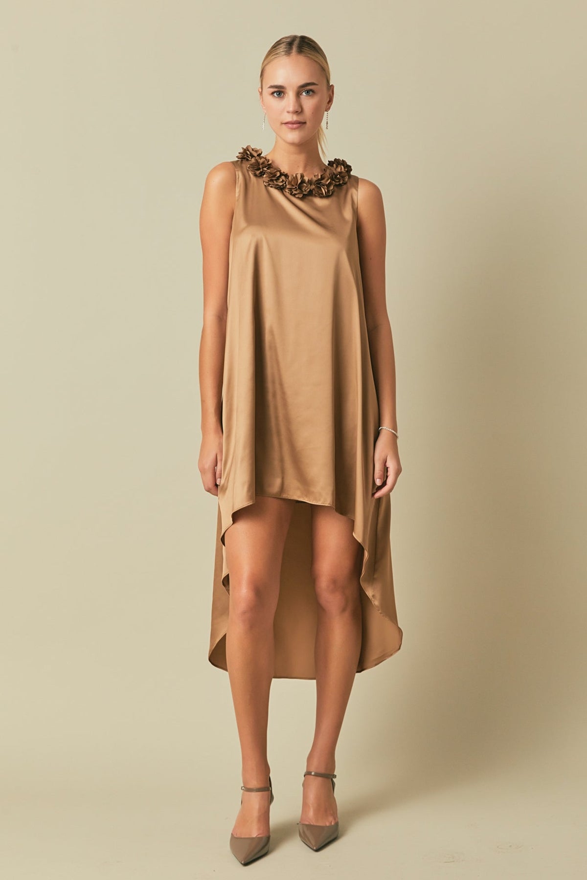 ENDLESS ROSE - Rosette Maxi Dress - DRESSES available at Objectrare