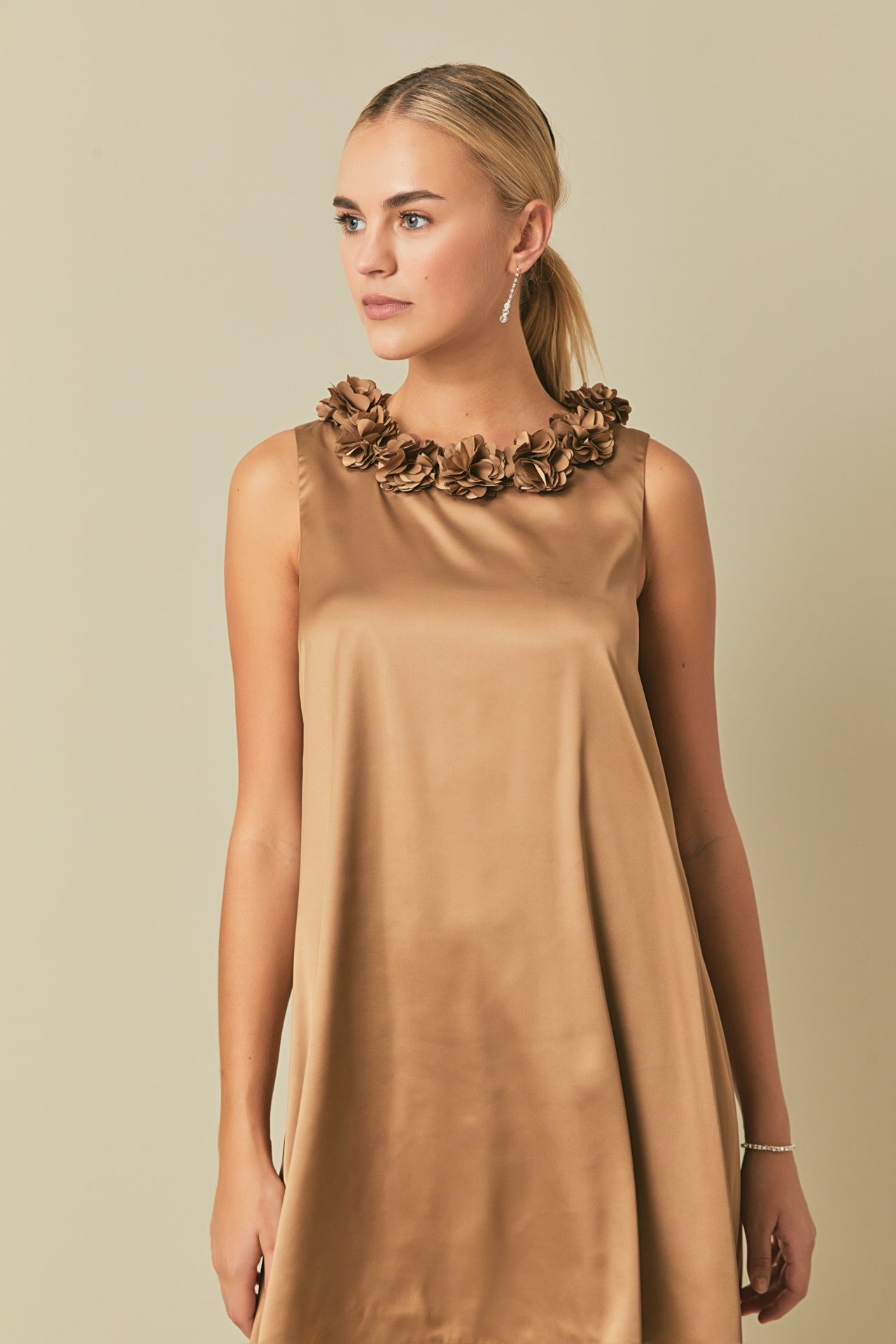 ENDLESS ROSE - Rosette Maxi Dress - DRESSES available at Objectrare